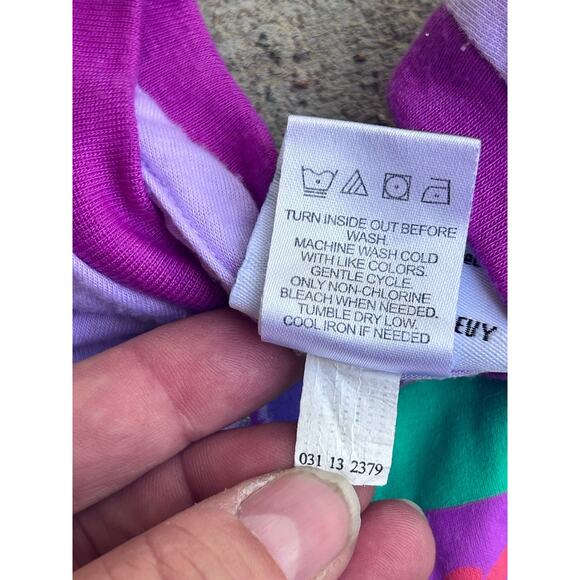 Vtg Girl Ninja Turtle Tank Purple Lilac 4T Nickelodeon - Picture 7 of 8